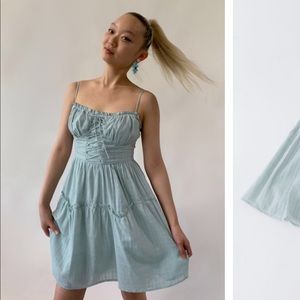 UO Haute Rogue lace up mini dress NWT